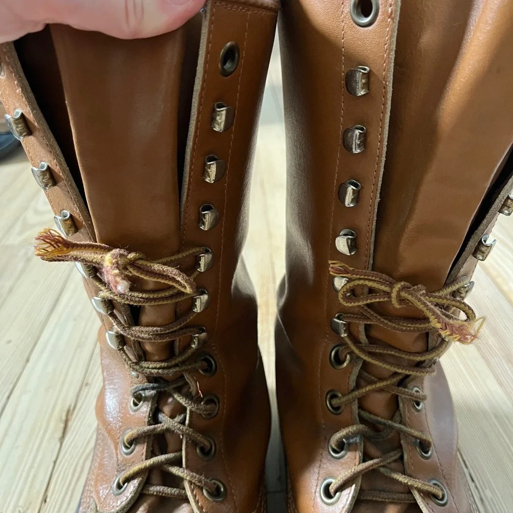 Sorel Frontier Winter Pac Boots Mens 12 Tan Leather Duck Boots Made in Canada